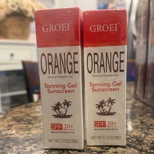 Two- Orange Tanning Gel Sunscreen SPF 30+